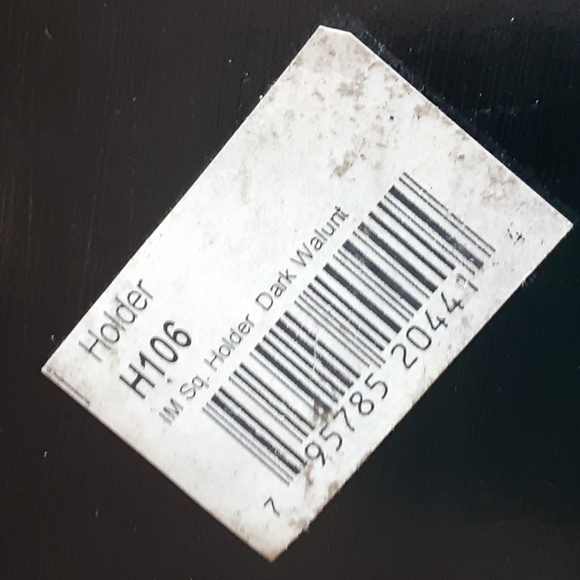 Peacock Image on 4"x4" natural stone coaster, set, walnut holder, cream blu/gr - Picture 10 of 14